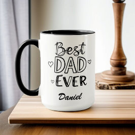 Bästa Pappa någonsin | Doodle Personlig Fars dag Mugg