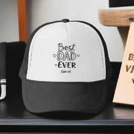 Bästa Pappa någonsin | Doodle Script Fars dag Gift Keps