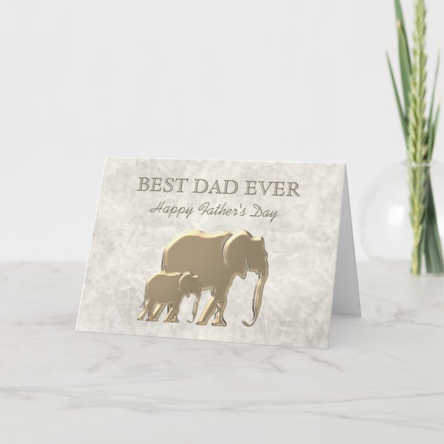 Bästa Pappa någonsin, Elegant Fars dag Helgkort (Framsida)