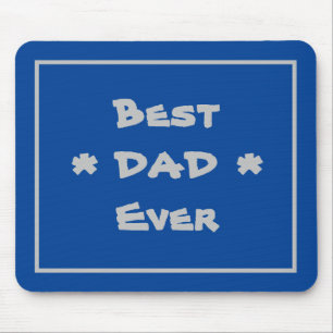 Bästa Pappa någonsin Enkel Elegant Modern Blue & G Musmatta