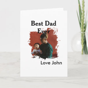 Bästa pappa någonsin faderns pappabild namn enkel  kort