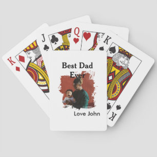 Bästa pappa någonsin faderns pappas present foto n casinokort