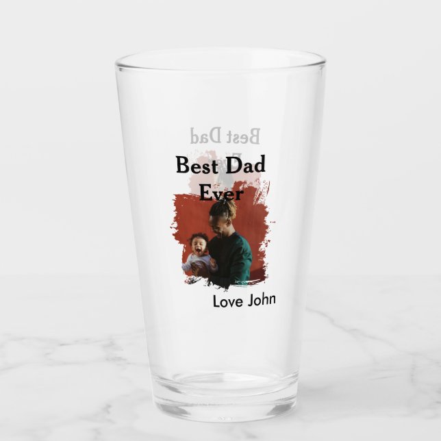 Bästa pappa någonsin faderns pappas present foto n glaskopp (Framsida)