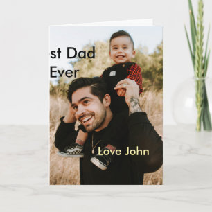 Bästa pappa någonsin faderns pappas present foto n kort