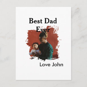 Bästa pappa någonsin faderns pappas present foto n vykort