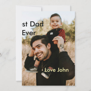 Bästa pappa någonsin faders pappas present foto na inbjudningar