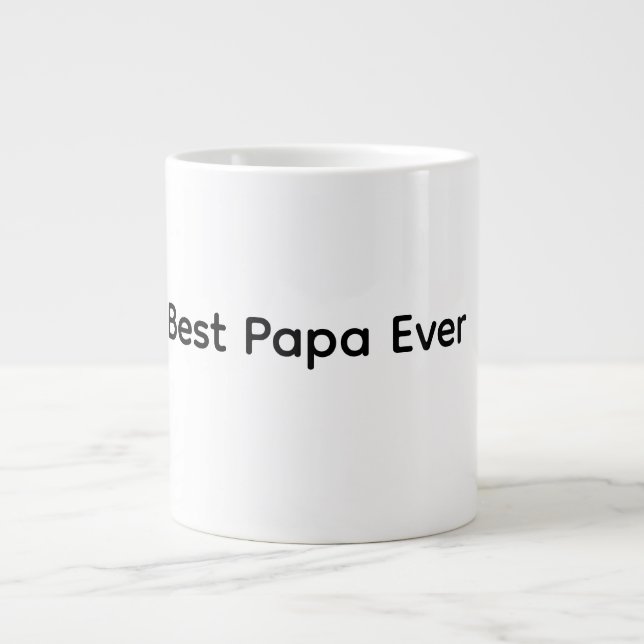 Bästa Pappa Någonsin Fadersdagsmugg 2026 | Perfekt Jumbo Mugg (Framsidan)