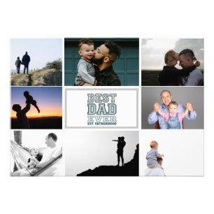 Bästa pappa någonsin Faderskaps fotokollektion des Fototryck