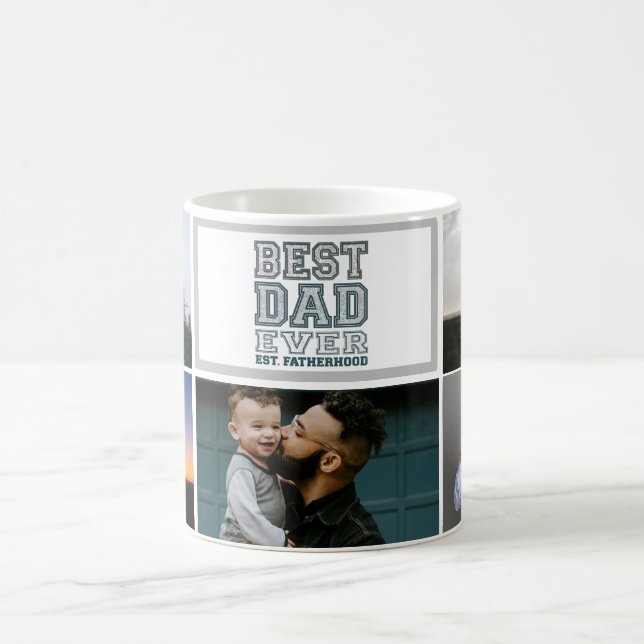 Bästa pappa någonsin Faderskapsdesign för fotokoll Kaffemugg (Center)