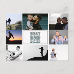 Bästa pappa någonsin Faderskapsdesign för fotokoll Vykort