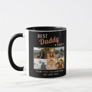 Bästa Pappa Någonsin Familj Fars Dag Foto Mugg