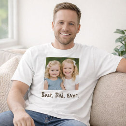 Bästa Pappa någonsin-familjfoto T Shirt