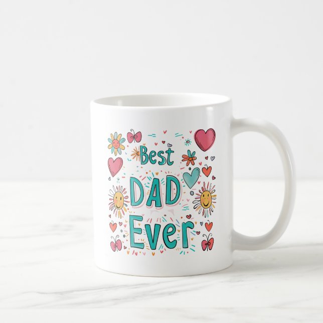 Bästa Pappa någonsin | Far året Kaffemugg (Höger)