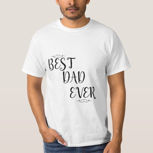 Bästa Pappa någonsin Far-dagen, vacker T-shirt (Framsida)