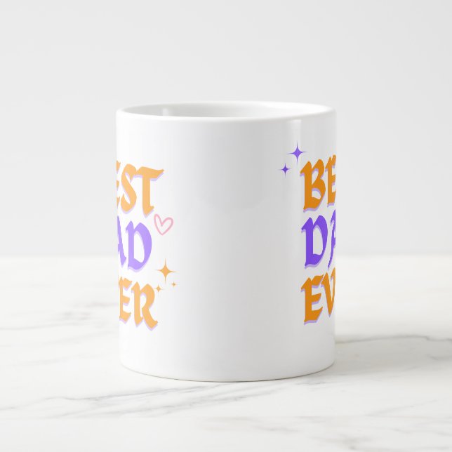 Bästa Pappa någonsin - Far Day Mugg Design Jumbo Mugg (Framsidan)