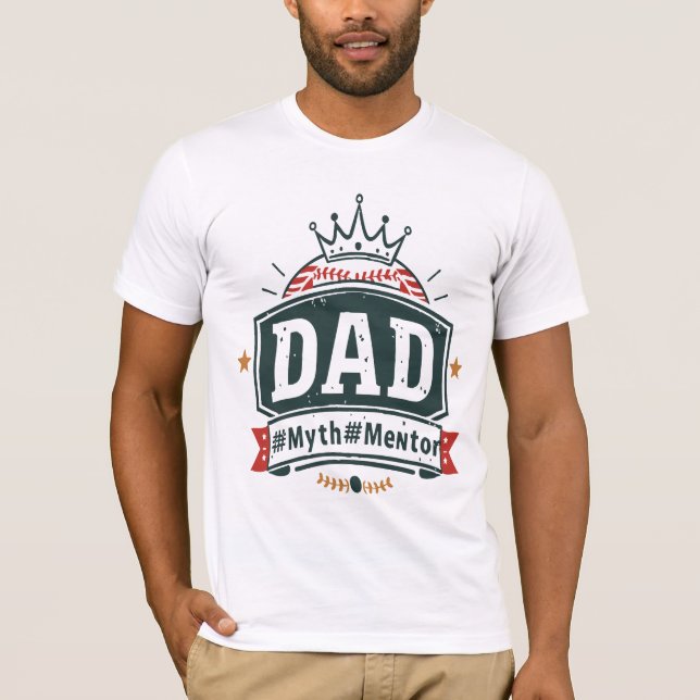 Bästa Pappa någonsin - Far Figur Krona-apparat T Shirt (Framsida)