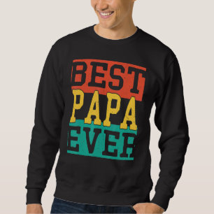 Bästa Pappa någonsin Fars dag 2022 för pappa Far Lång Ärmad Tröja