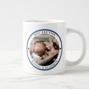 Bästa Pappa någonsin Fars dag 2-fotokollage Jumbo Mugg