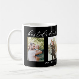 Bästa Pappa någonsin Fars dag 4-fotokollage Kaffemugg