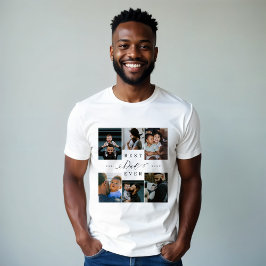 Bästa Pappa någonsin | Fars dag 6 Fotokollage T Shirt