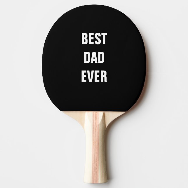 Bästa Pappa någonsin Fars dag Birthday Gift Black Pingisracket (Framsidan)