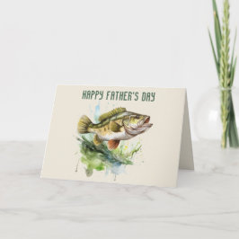 Bästa pappa någonsin Fars dag fisk  Tack Kort