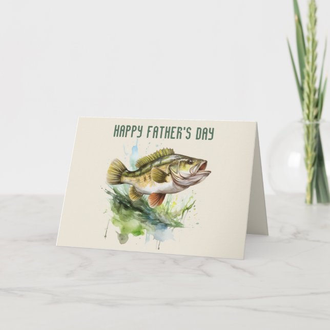 Bästa pappa någonsin Fars dag fisk  Tack Kort (Framsida)