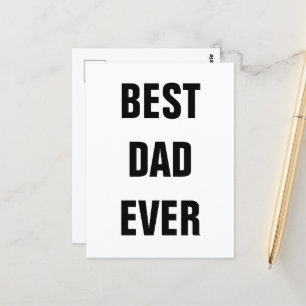 Bästa pappa någonsin Fars dag Födelsedag Anpassad  Vykort