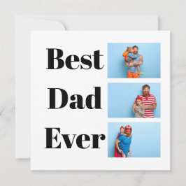 Bästa pappa någonsin | Fars dag Foto Collage Julkort