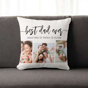 Bästa Pappa någonsin - Fars dag fotokollage Kudde