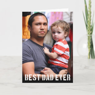 Bästa Pappa någonsin Fars dag-fotokort Kort
