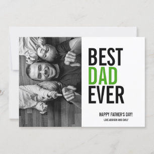 Bästa Pappa någonsin Fars dag-fotokort Kort