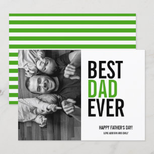 Bästa Pappa någonsin Fars dag-fotokort Kort