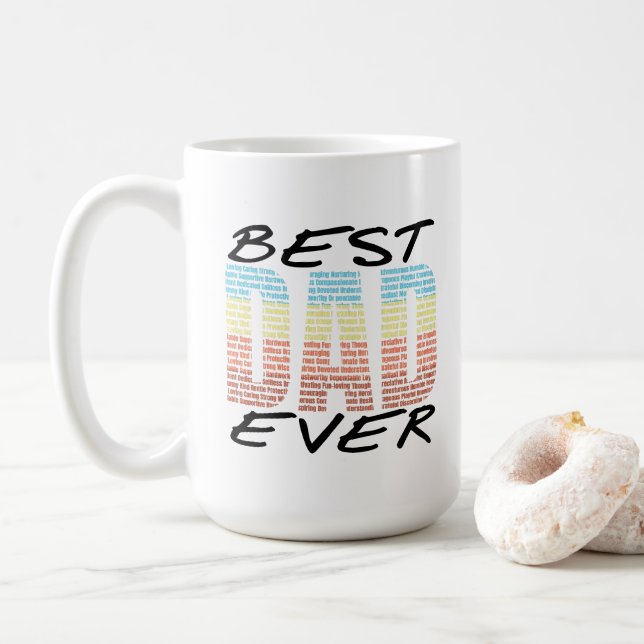 Bästa Pappa någonsin Fars dag-gåva till pappa Papp Kaffemugg (Med munk)