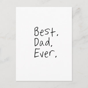 Bästa pappa någonsin. Fars dag-gåva Vykort