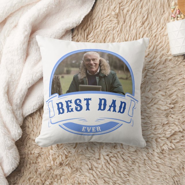 Bästa Pappa någonsin Fars dag-gåva White Kudde (Filt)