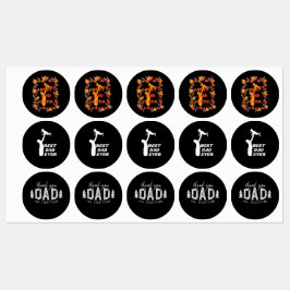 Bästa pappa någonsin, fars dag-gåvor klistermärke