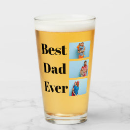 Bästa Pappa någonsin, Fars dag Gift Photo collage Glaskopp