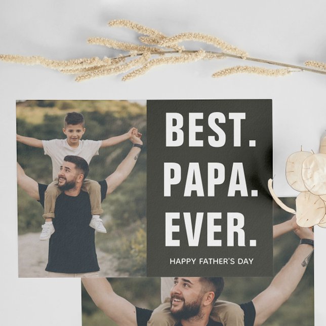 Bästa. Pappa. Någonsin. Fars dag  Kort (Skapare uppladdad)