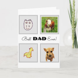 Bästa pappa någonsin! Fars dag-kort Kort