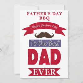 Bästa Pappa någonsin Fars dag-kräftvärk BBQ Party Inbjudningar