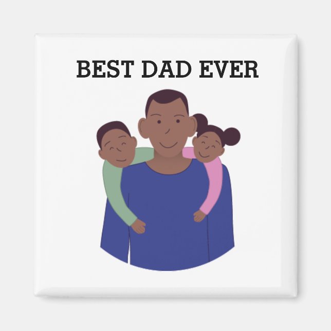 Bästa Pappa någonsin Fars dag Magnet (Framsidan)