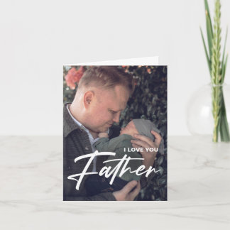 Bästa pappa någonsin | Fars dag Modernt fotokort Inbjudan