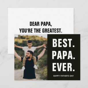 Bästa. Pappa. Någonsin. Fars dag OSA Kort