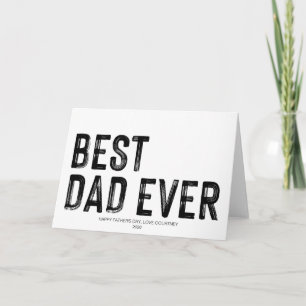 Bästa pappa någonsin Fars dag Pappagåva från dotte Kort