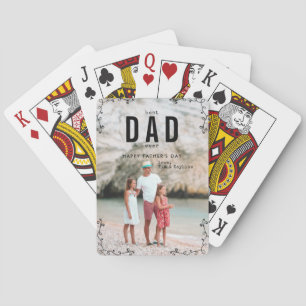 Bästa Pappa någonsin Fars dag Photo Casinokort