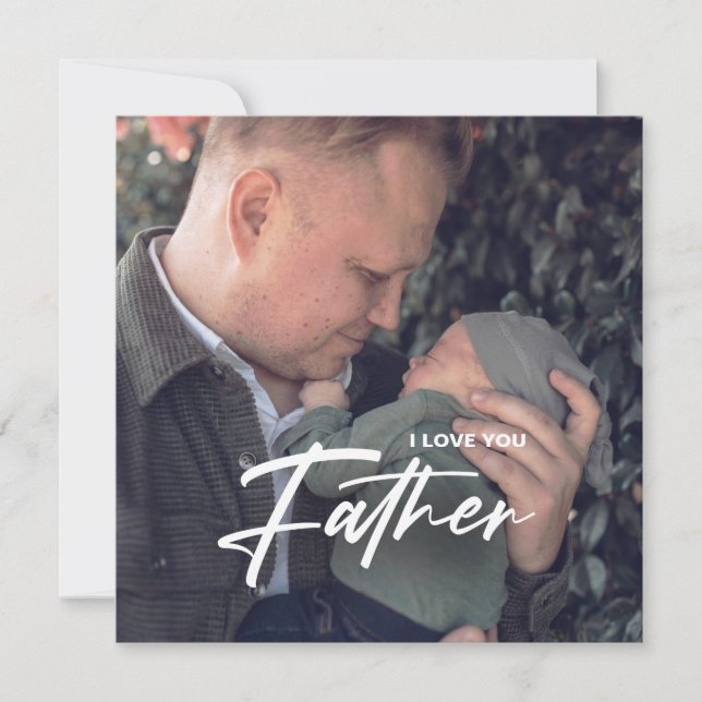 Bästa Pappa någonsin | Fars dag Photo Gift Magnet (Framsida)