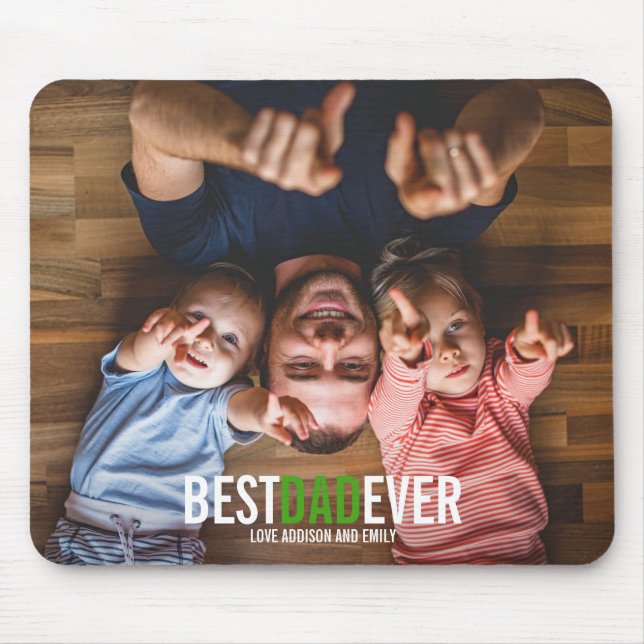 Bästa Pappa någonsin Fars dag Photo Mousepad Musmatta (Framsidan)