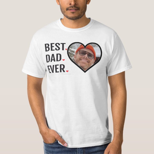 Bästa Pappa någonsin Fars dag Photo T-Shirt (Framsida)