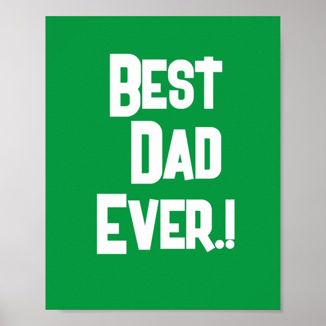 Bästa Pappa någonsin Fars dag Poster (Framsidan)